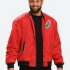 Steph Curry Red Bomber Jacket