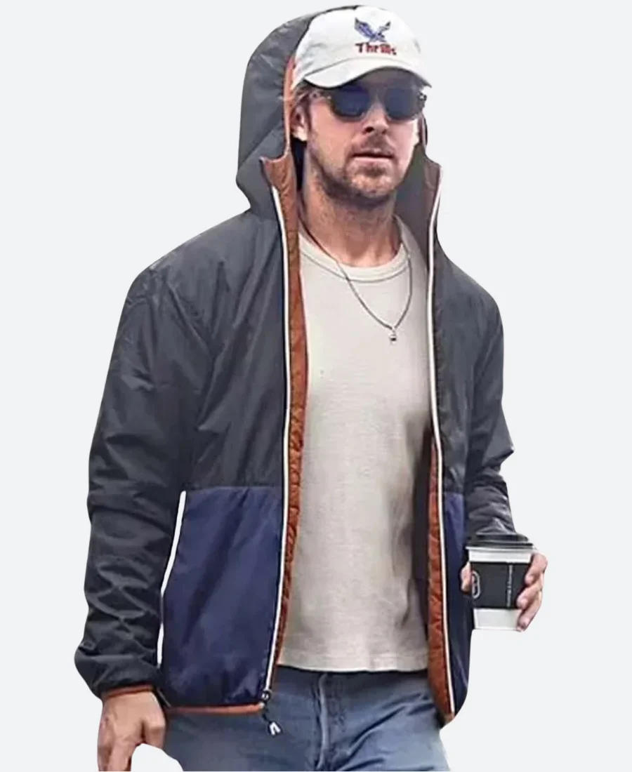 Street Style 2023 Ryan Gosling Hooded Jacket Front Image