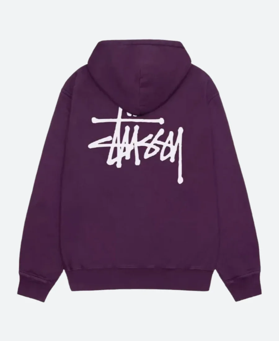 Stussy Basic Pigment Hoodie Back Image