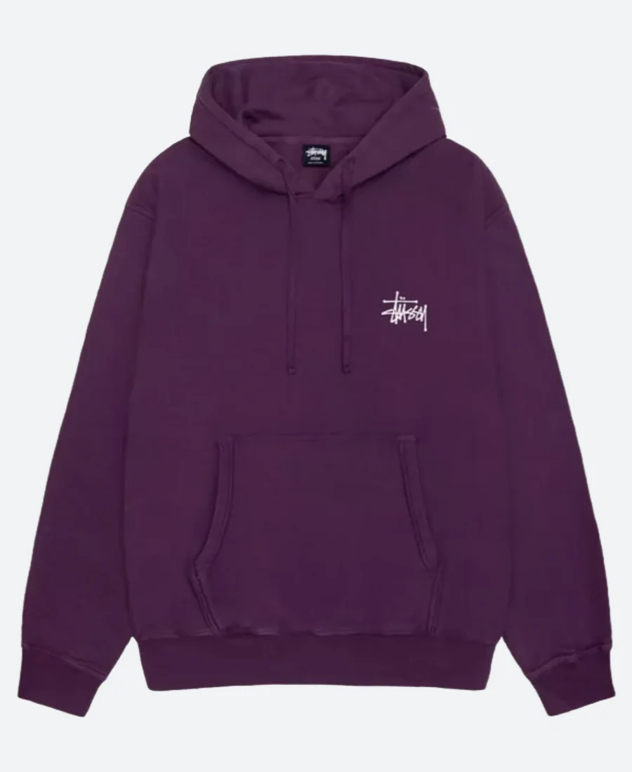Stussy Basic Pigment Hoodie Front Image