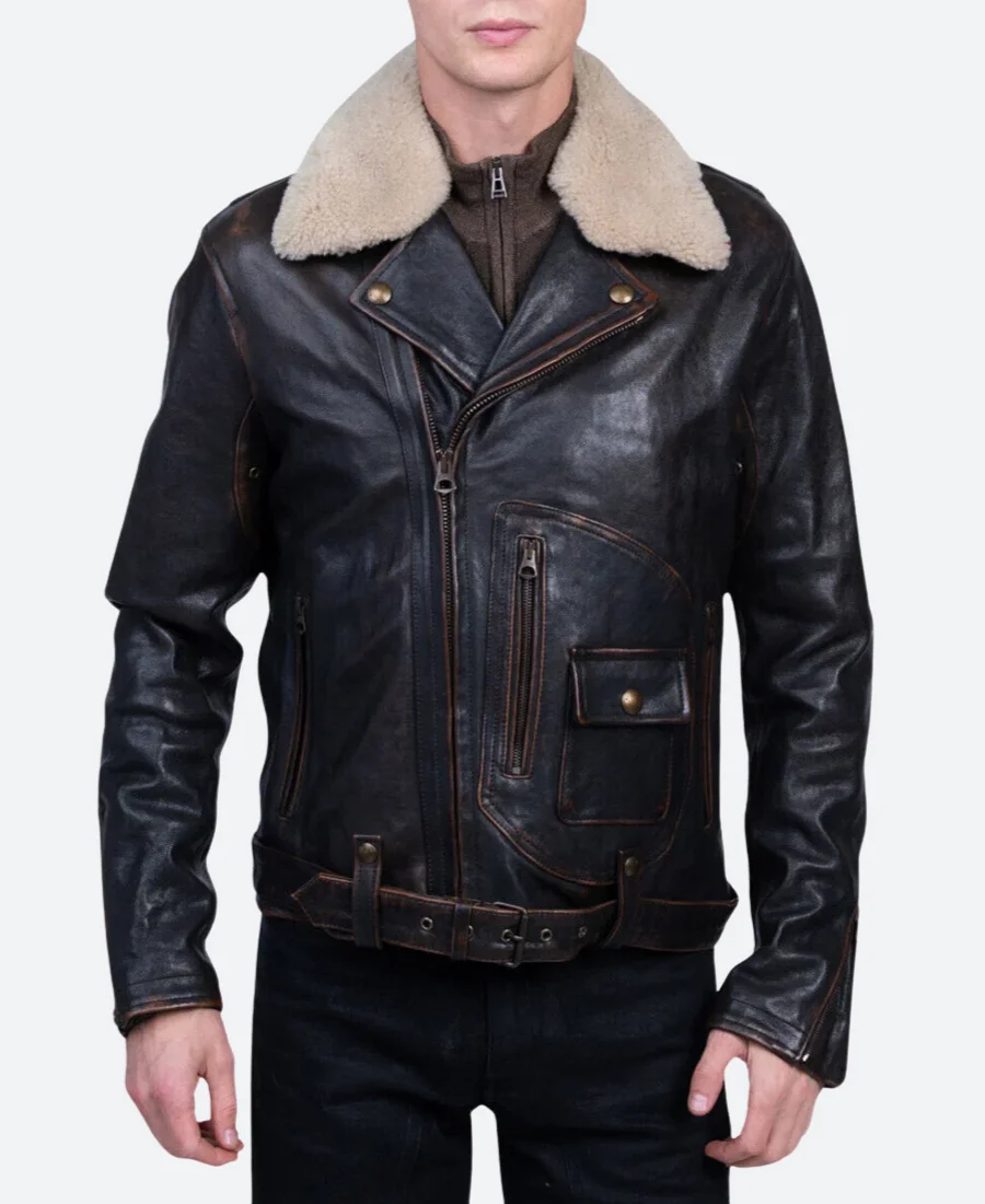 Superman And Lois S02 Sam Lane Leather Jacket Front Image