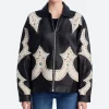 The Equalizer S05 Delilah Studded Leather Jacket Front Image