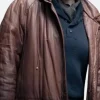 The Gold Nicki Jennings Leather Trench Coat