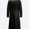 The Outrun 2024 Rona Leather Trench Coat Back Image