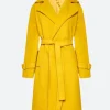 The Substance 2024 Elisabeth Sparkle Trench Coat Front Image
