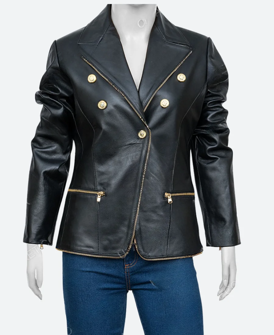The View Ana Navarro Leather Jacket Front Image