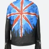 The Voice S27 Michael Buble Biker Leather Jacket Back Image