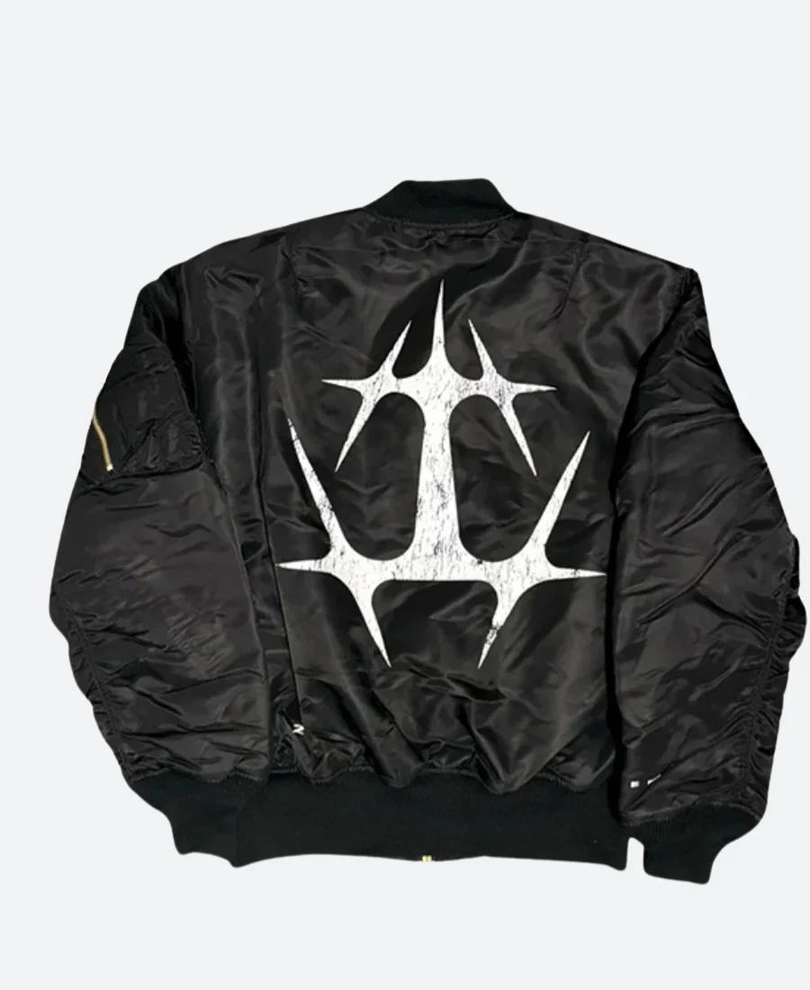 The Weeknd X Alpha Industries The End Bomber Jacket Back Image