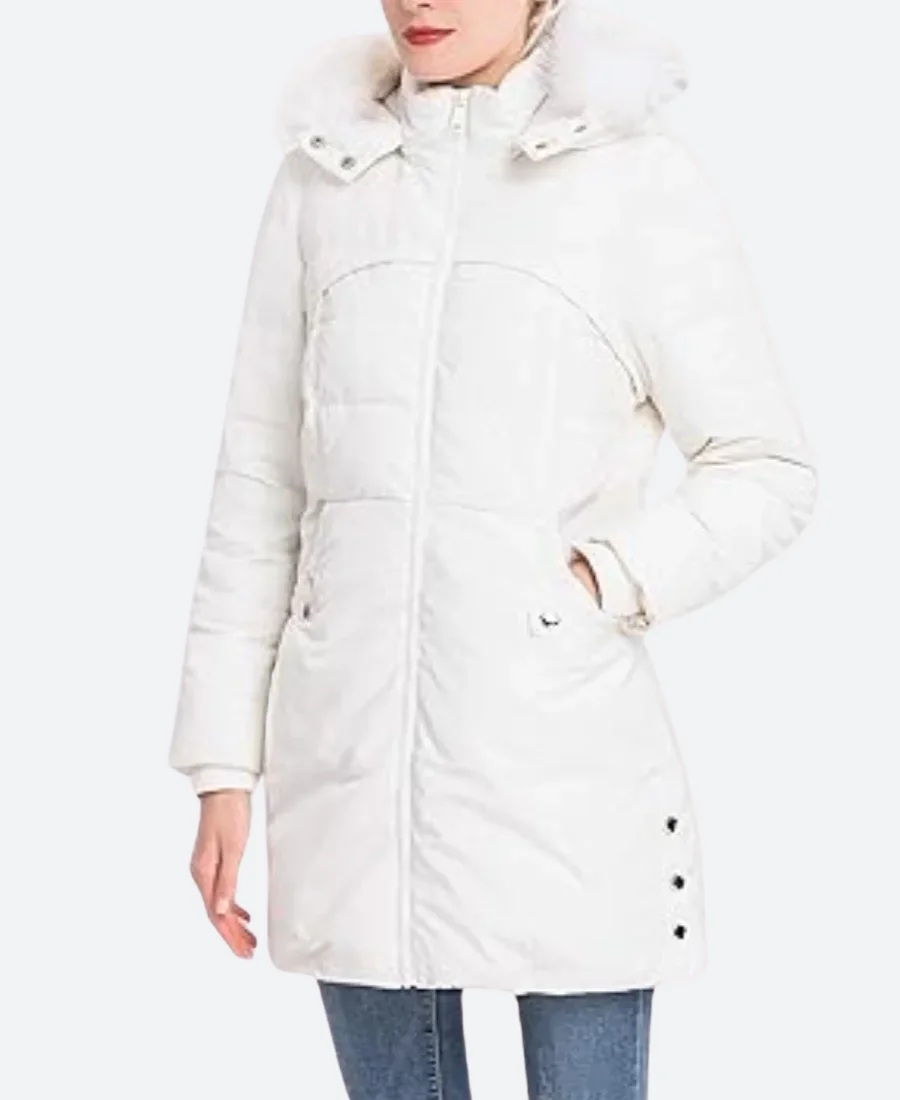 There Something In The Barn Carol Nordheim Hooded Parka Jacket Front Image