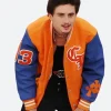 Timothee Chalamet Nicks Playoffs Game Varsity Jacket