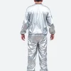 Todd & Margo Shiny Silver Workout Costume Bback Image