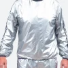 Todd & Margo Shiny Silver Workout Costume Front Image