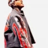 Tycoon Music Festival Chris Brown Leatheer Jacket Arm Image