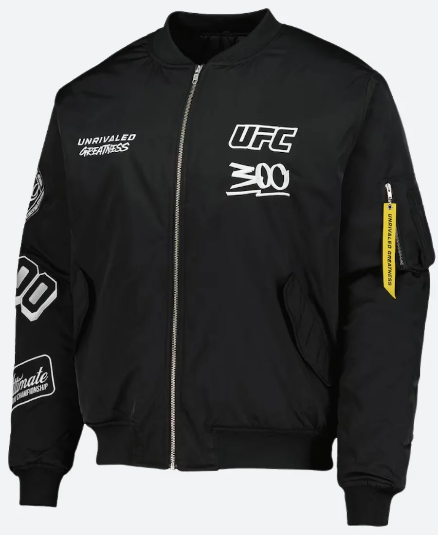 UFC 300 Bomber Jacket Front IMage