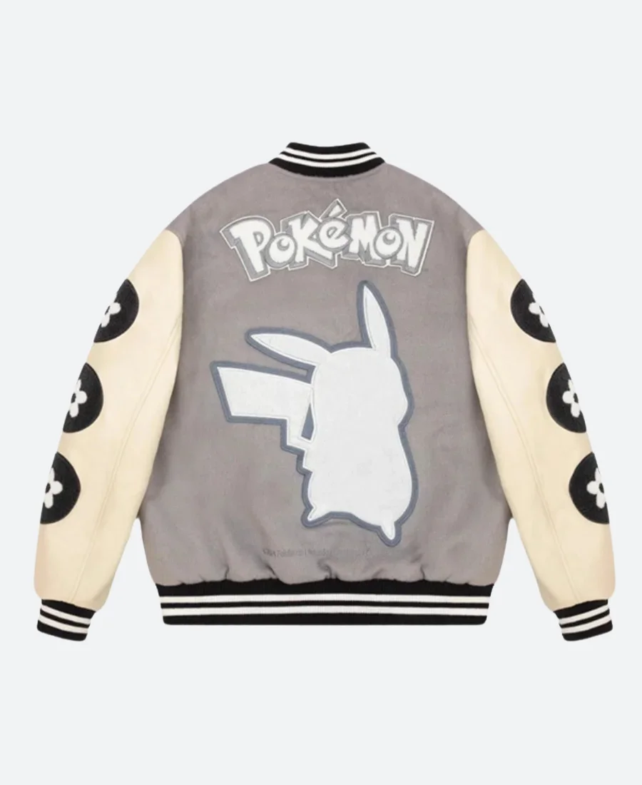 Vandy X Pokémon Pikachu Varsity Jacket Back IMage