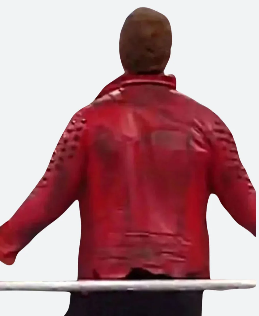 WWE Edge Studded Leather Jacket Back Image