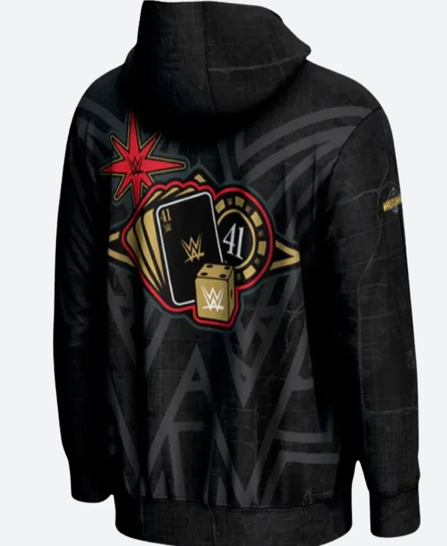 WWE WrestleMania 41 Neon Hoodie Back image