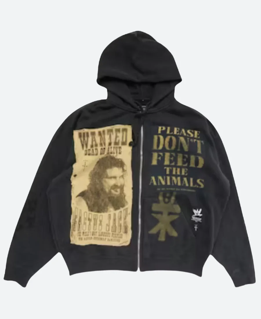 WWE X Travis Scott Cactus Jack Hoodie Front Image