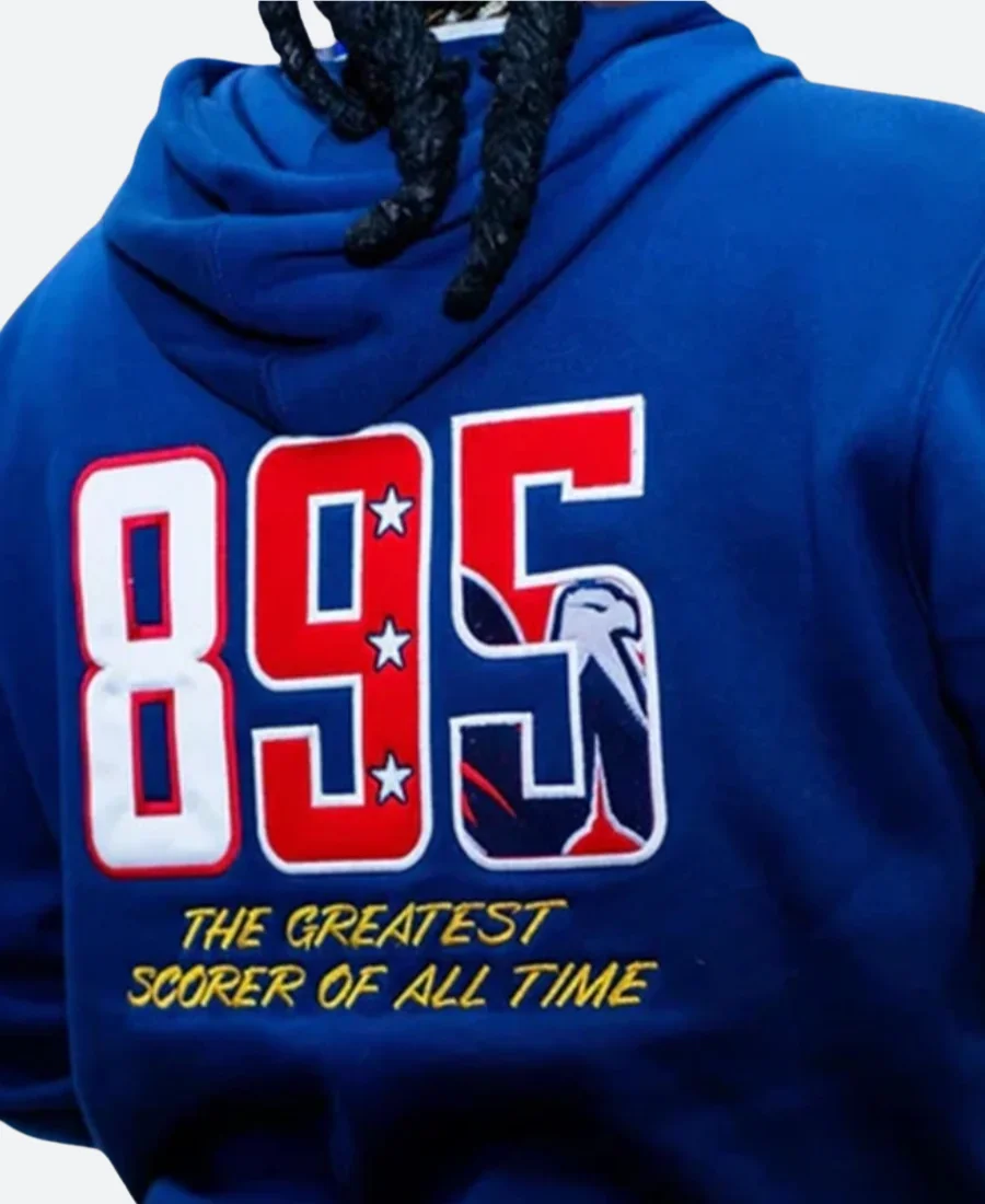 Washington Capitals Blue Hoodie Back Image