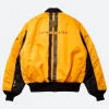 Alpha MA-1 Bumblebee Transformers Yellow Bomber Jacket Back Image