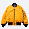 Alpha MA-1 Bumblebee Transformers Yellow Bomber Jacket Front Image