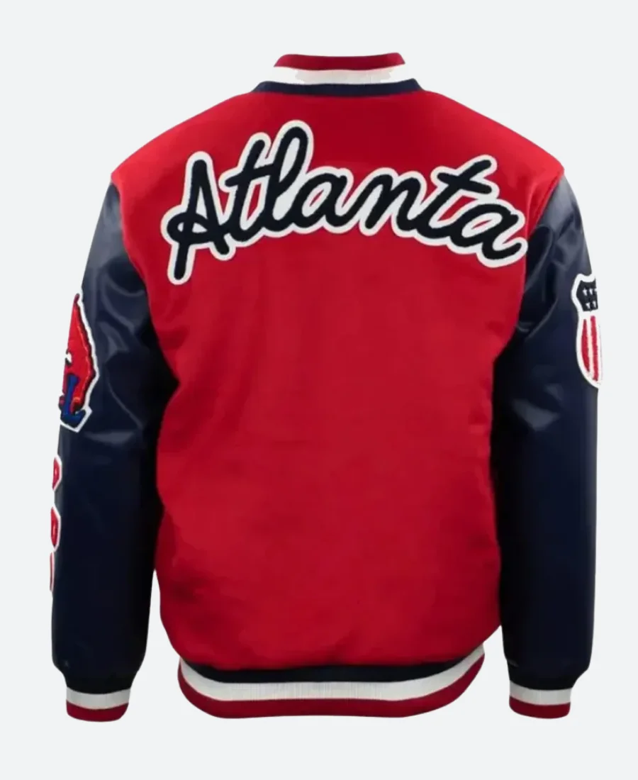 Atlanta Black Crackers Varsity Jacket Back Image