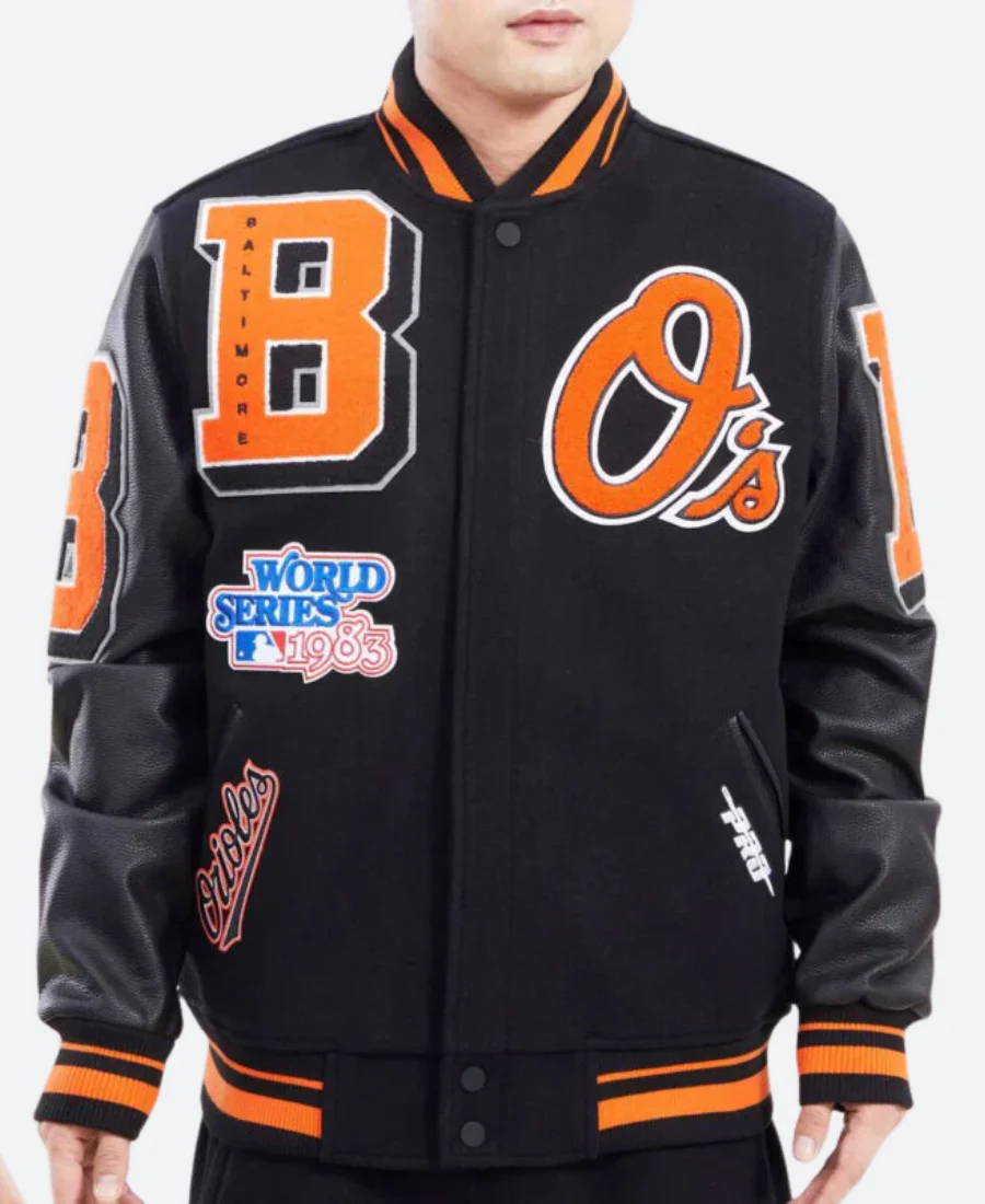Baltimore Orioles Varsity Jacket Front Image