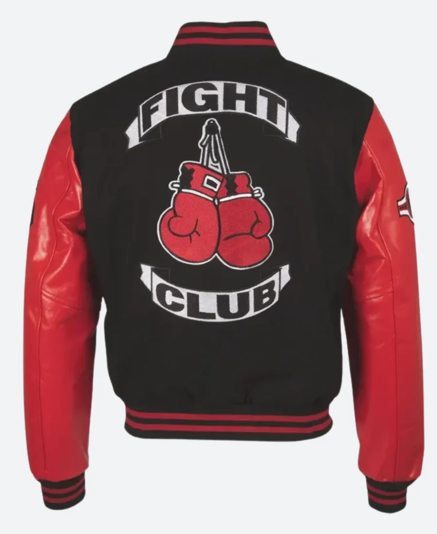 Boxing Fight Club Varsity Jacket Back Image