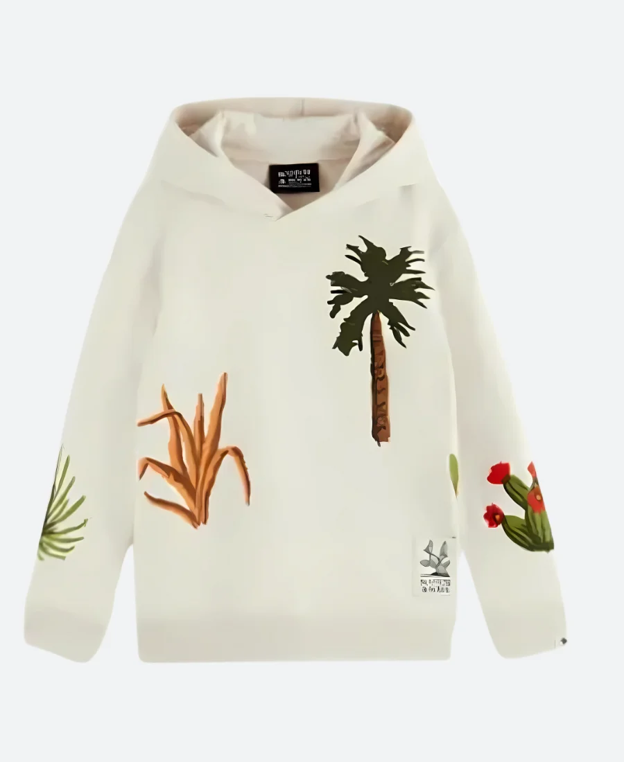 Bunk'd Wild Jake Hickok Palm Tree Hoodie Front Image