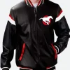 Calgary Stampeders Leather Jacket Front Image