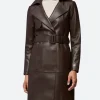 Canary Black Avery Graves Leather Coat Front Image