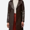 Canary Black Avery Graves Leather Coat Full Image
