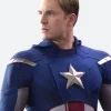 Captain America Blue Leather Jacket