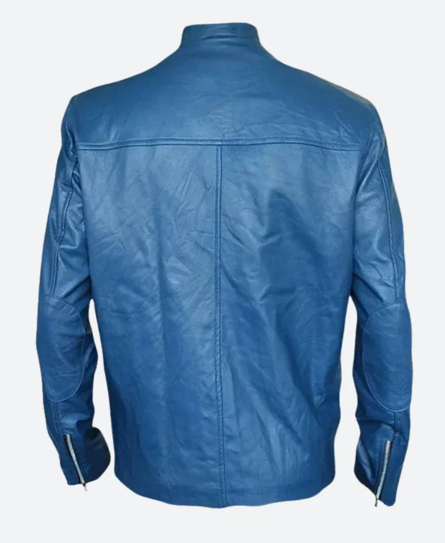 Captain America Bon Jovi Leather Jacket Back Image