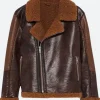 Dean Ambrose Shearling Leather Jacket