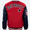 Detroit Stars Varsity Jacket Back Image