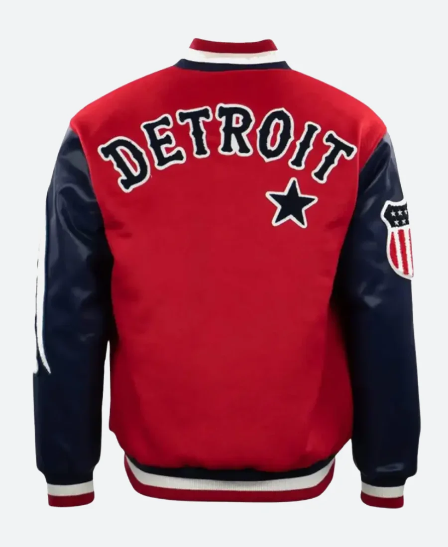 Detroit Stars Varsity Jacket Back Image