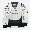 F1 Brad Pitt Leather Jacket Back