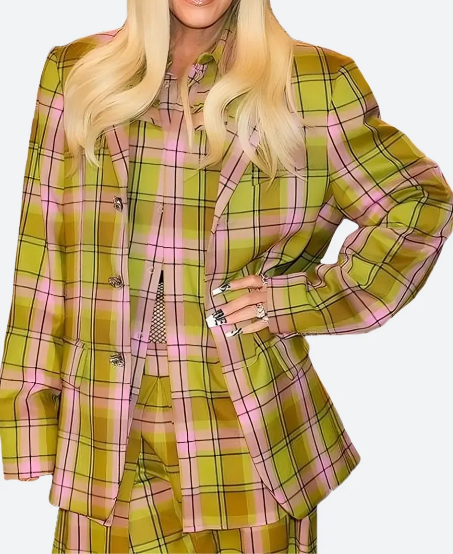 Gwen Stefani The Voice S26 Plaid Suit Front Image