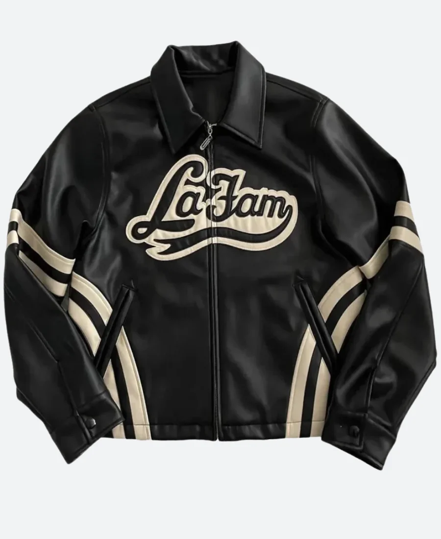 La Fam Leather Jacket Front Image