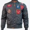 Men Top Gun MA-1 Bomber Jacket Grey Image