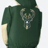 Milwaukee Bucks Hooded Jacket Back Image