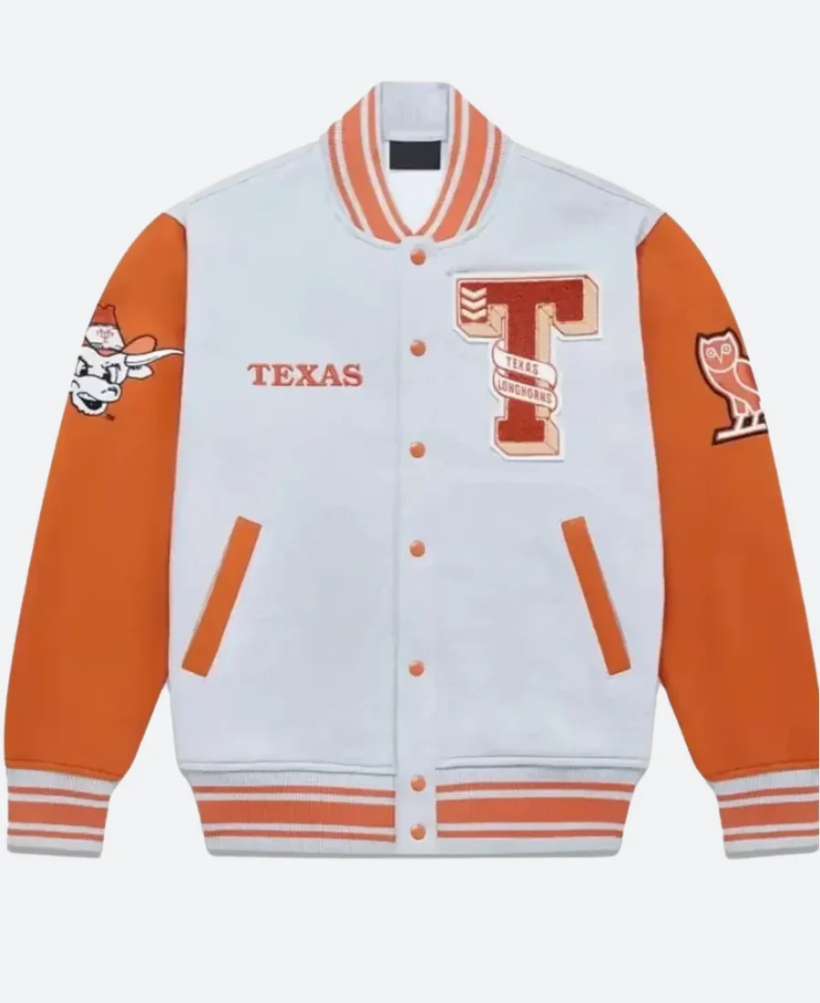 NCAA Texas Longhorns Varsity Jacket Front Image