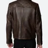 Novocaine Nate Leather Jacket Back Image