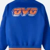 O.V.O NY Knicks Varsity Jacket Back Image
