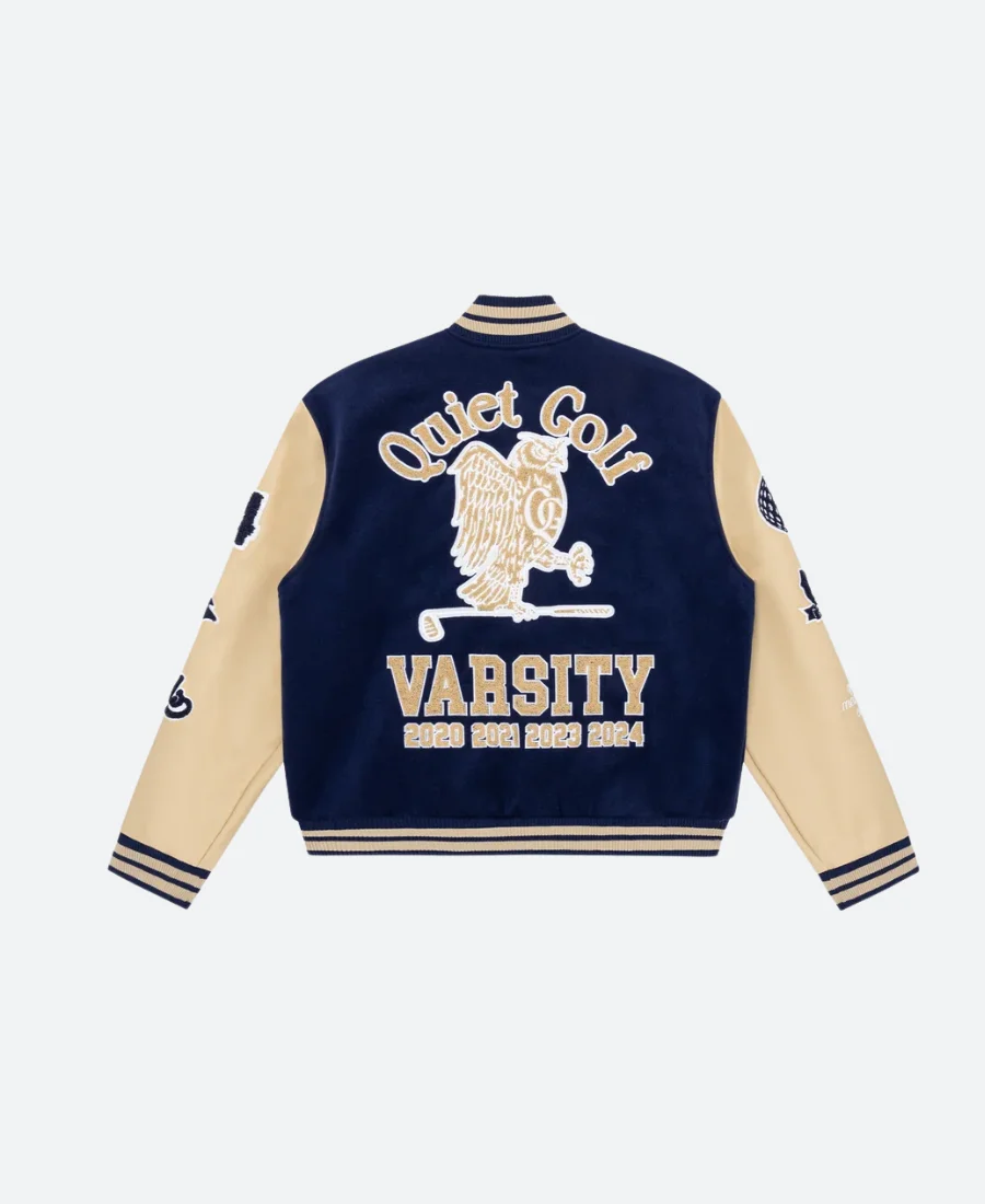 Quiet Golf Varsity Jacket Back Image