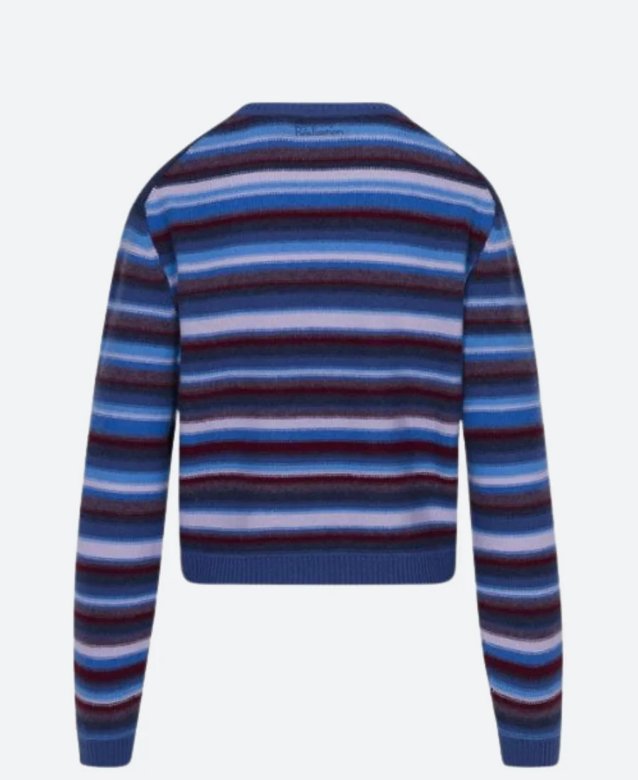 The Life List Alex Striped Sweatshirt back image