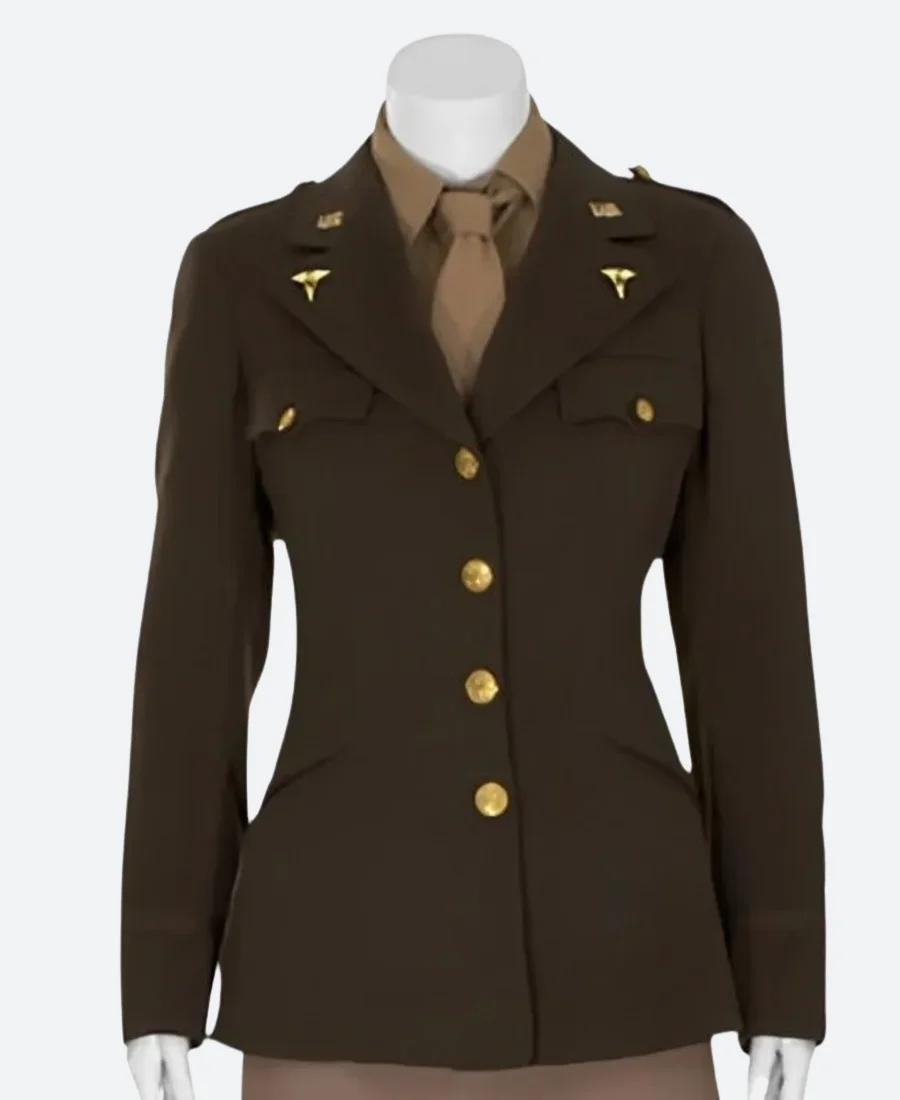 The Six Triple Eight Major Charity Adams Military Jacket Front Image