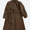 The Six Triple Eight Major Charity Adams Trench Coat Back Image