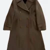 The Six Triple Eight Major Charity Adams Trench Coat Front Image